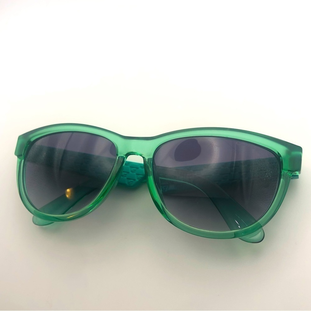 Carrera 5000 BA9DG Teal Aqua Blue Square Sunglasses Minor Scuffs on Lenses GUC